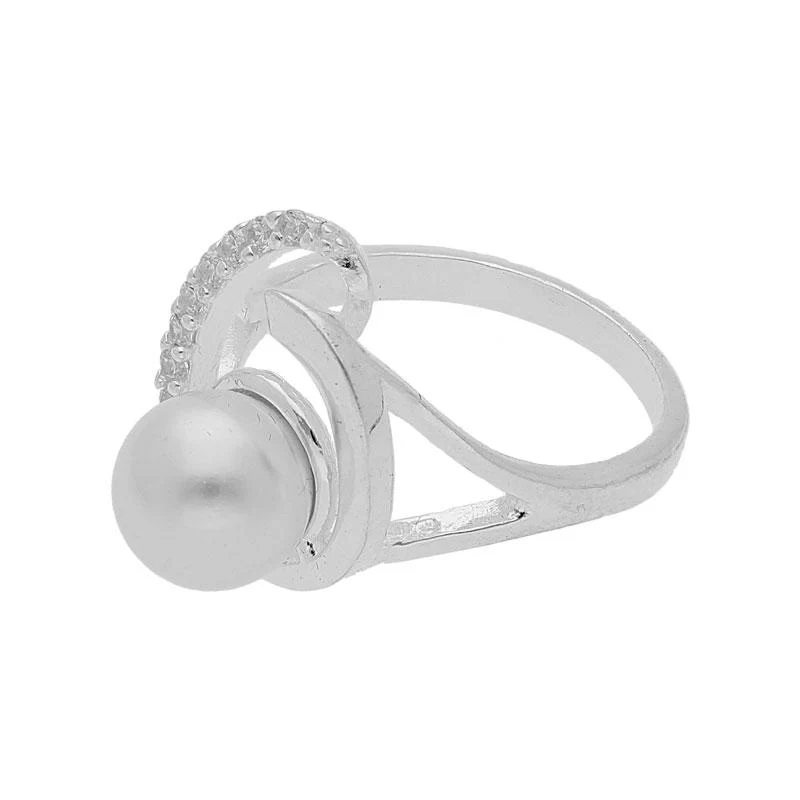 Sterling Silver 925 Pearl Pendant Set (Necklace, Earrings and Ring) - FKJNKLST2016 - Image 6