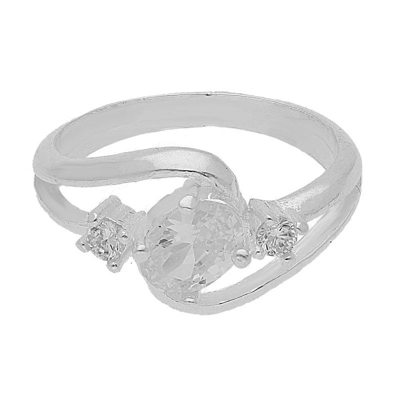 Sterling Silver 925 Pendant Set (Necklace, Earrings and Ring) - FKJNKLST1835 - Image 4
