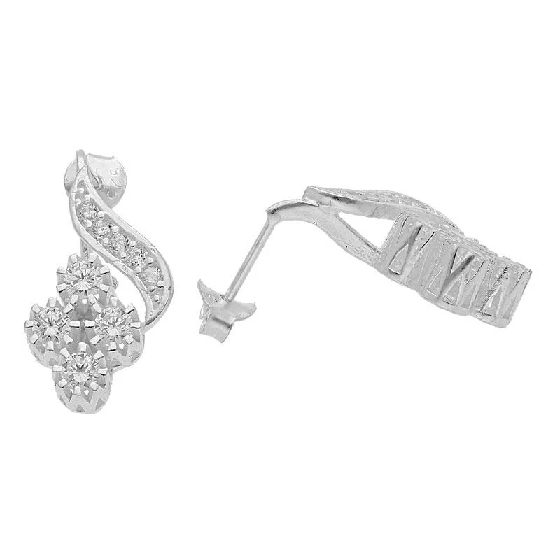 Sterling Silver 925 Pendant Set (Necklace, Earrings and Ring) - FKJNKLST1994 - Image 4