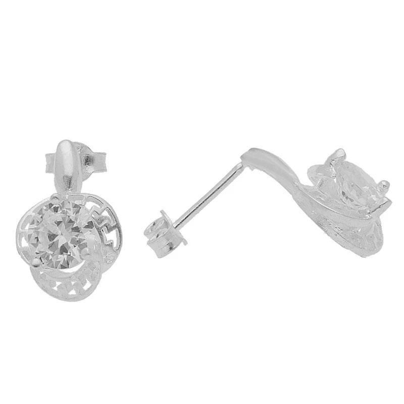 Sterling Silver 925 Pendant Set (Necklace, Earrings and Ring) - FKJNKLST1995 - Image 4
