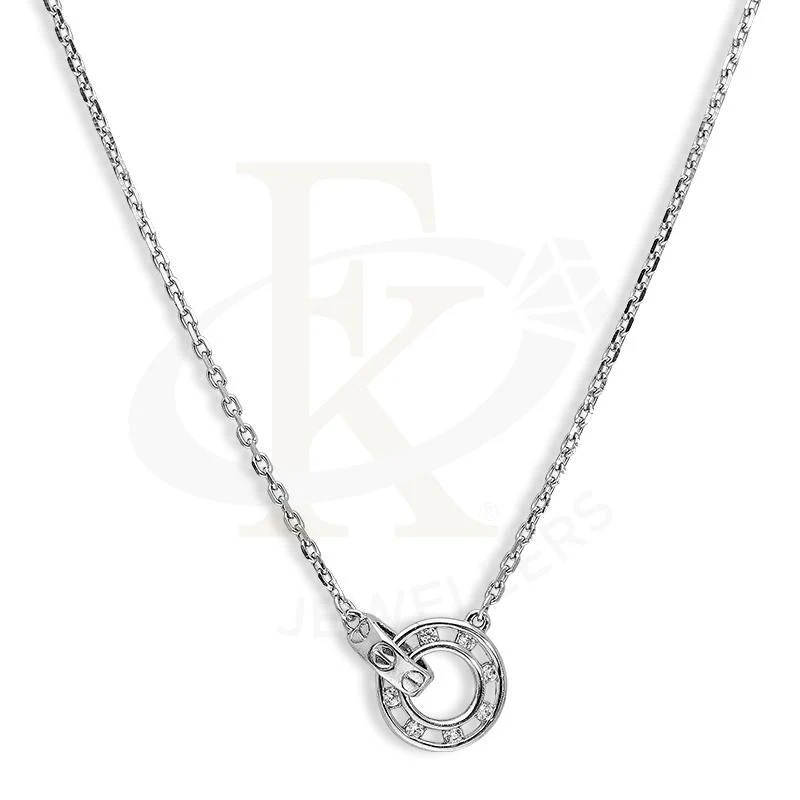 Sterling Silver 925 Rings Necklace - FKJNKLSL2587