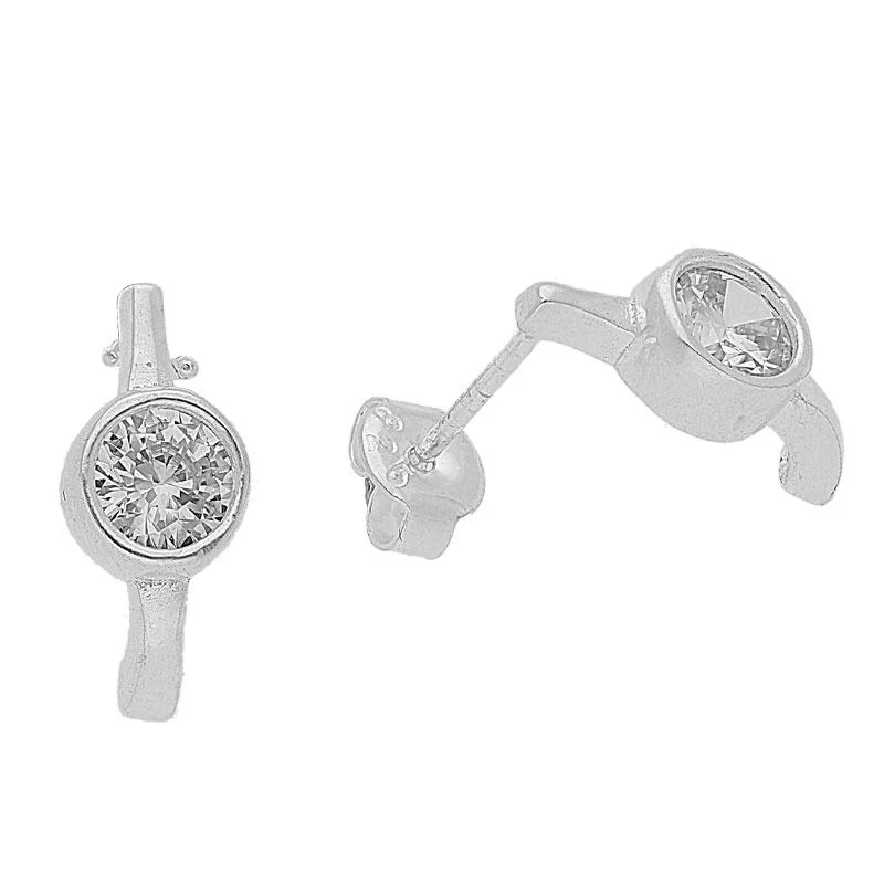 Sterling Silver 925 Round Solitaire Pendant Set (Necklace, Earrings and Ring) - FKJNKLST1989 - Image 4