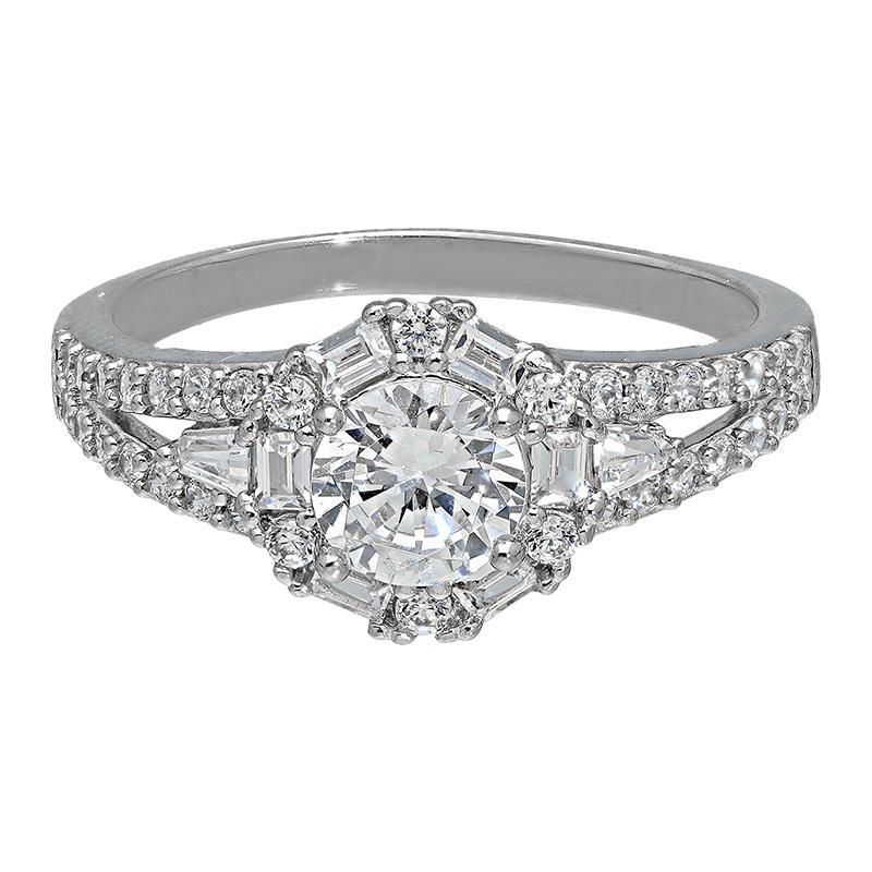 Sterling Silver 925 Solitaire Ring - FKJRNSL2931