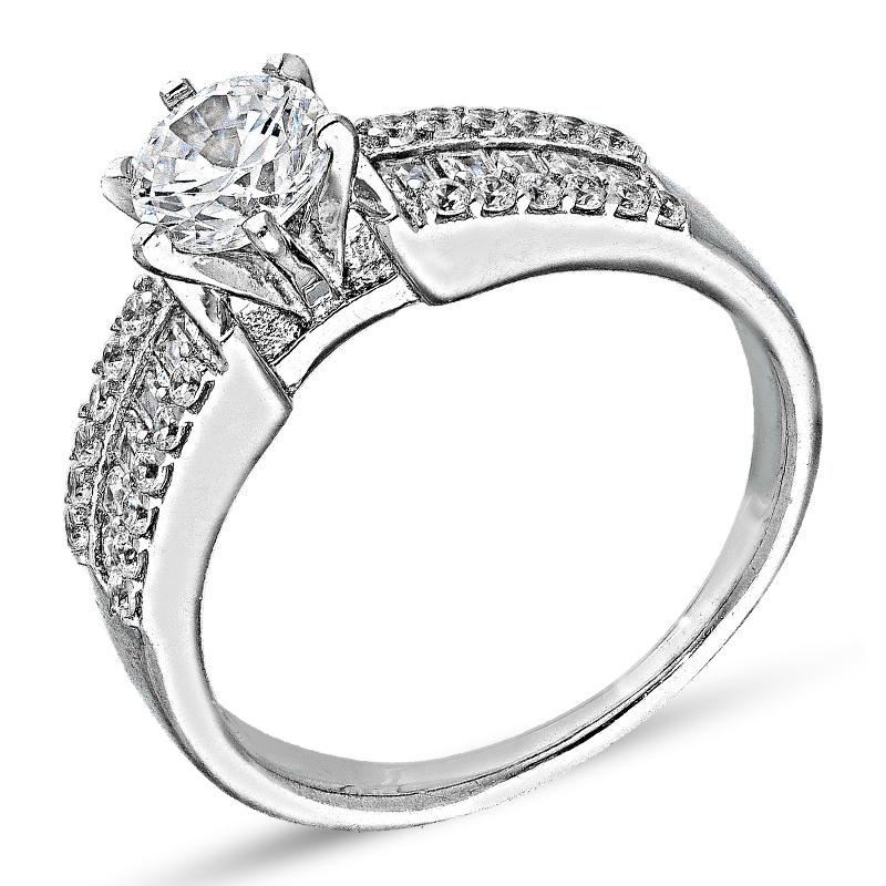 Sterling Silver 925 Solitaire Ring - FKJRNSL2999