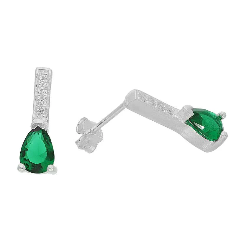 Sterling Silver 925 Teardrop Solitaire Pendant Set (Necklace, Earrings and Ring) - FKJNKLST2063 - Image 4