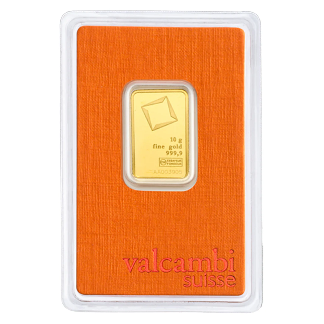 Valcambi Suisse 10g Fine Gold 999.9 Purity 24KT - FKJGBR24K6064